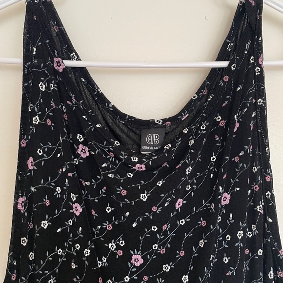 Andy Blanco Vintage Floral Cowl Neck Dress/Slip - Picture 5 of 5